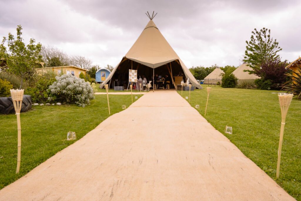 Coutts Glamping provides outdoor wedding venue hire in North Cornwall